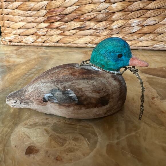 Mallard Handpainted Porcelain Duck - Picture 2 of 4